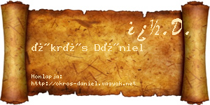 Ökrös Dániel névjegykártya